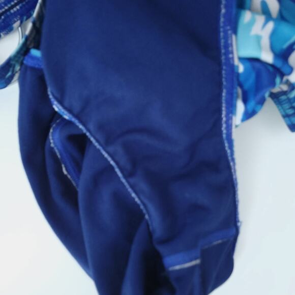 Speedo Competitive One Piece Swimsuit Size 8/34 Women Blue White Graphic - Picture 3 of 6